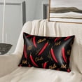 thumbnail image 2 of Pofeuu Hot Chili Print Satin Pillowcase for Hair and Skin Pillow Cases, Silk Pillow Cases, Soft Cooling Pillow Covers, 20x30 Inches（Pillow core not included）, 2 of 7