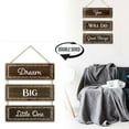 thumbnail image 6 of Tx USA Corporation 3 Panels Brown Reversible Hanging Wood Wall Sign Decor -Brown, 6 of 7
