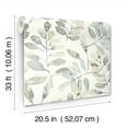 thumbnail image 5 of Chesapeake Pinnate Grey Leaves Wallpaper, 5 of 6