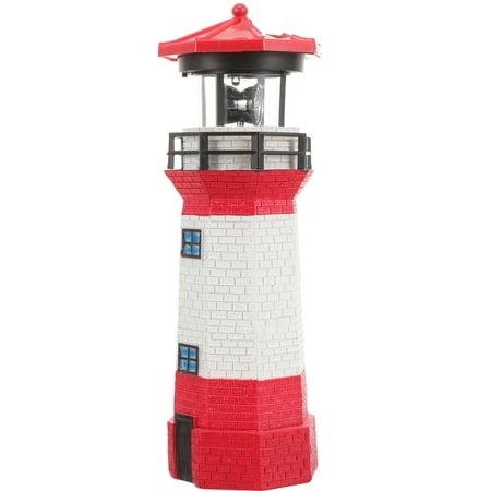 

Solar Powered Lighthouse LED Lighthouse Garden Decorative Lighthouse with Rotating LED