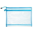 thumbnail image 2 of Pebbuoy File Bag Storage Holder with Lanyard Zipper Closure Large Capacity Portable Transparent Document Storage Bag Office Supplies, 2 of 7