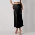 thumbnail image 2 of Sngxgn Women High Elastic Waist Pleated Skirt Mini Swing A-line Skirts(Black,L), 2 of 6