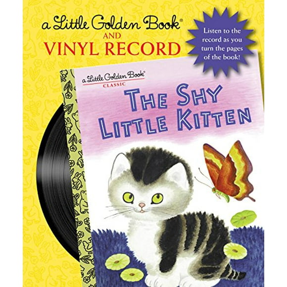 The Shy Little Kitten Book and Vinyl Record (Little Golden Books)