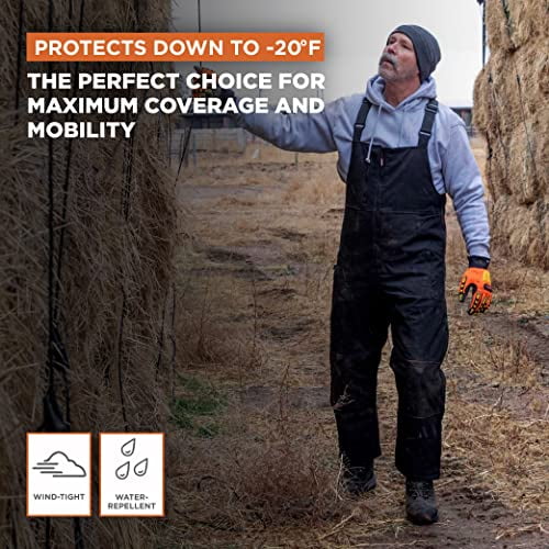 RefrigiWear Insulated Softshell High-Bib Overalls, -20°F Comfort Rating