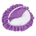 thumbnail image 4 of Beauty Salon Face Pillow, Multipurpose Breathable 360° Protection Wavy Ruffle Design U Shaped Neck Cushion  For Massage Traveling Purple, 4 of 8