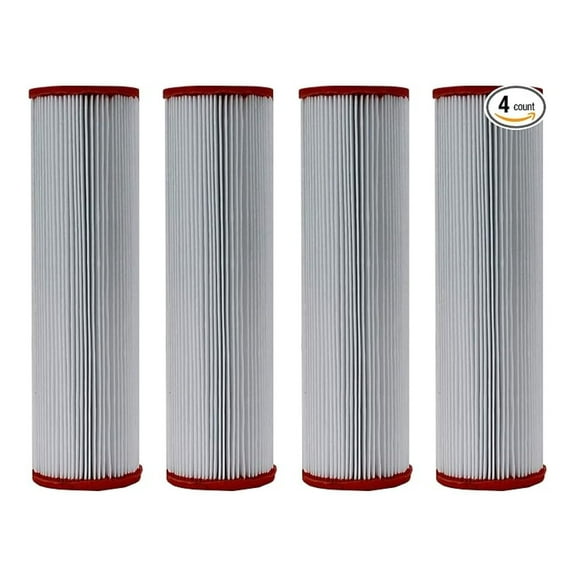 T-380 Pool Filter Cartridges 4-Pack | Harmsco Replacement Filters | 9 3/4" x 2 3/4" | 6 Sq Ft | Fits Harmsco, American, & More