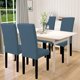 thumbnail image 2 of Juego de 4 fundas impermeables para sillas de comedor, fáciles de usar, color azul, 2 of 7