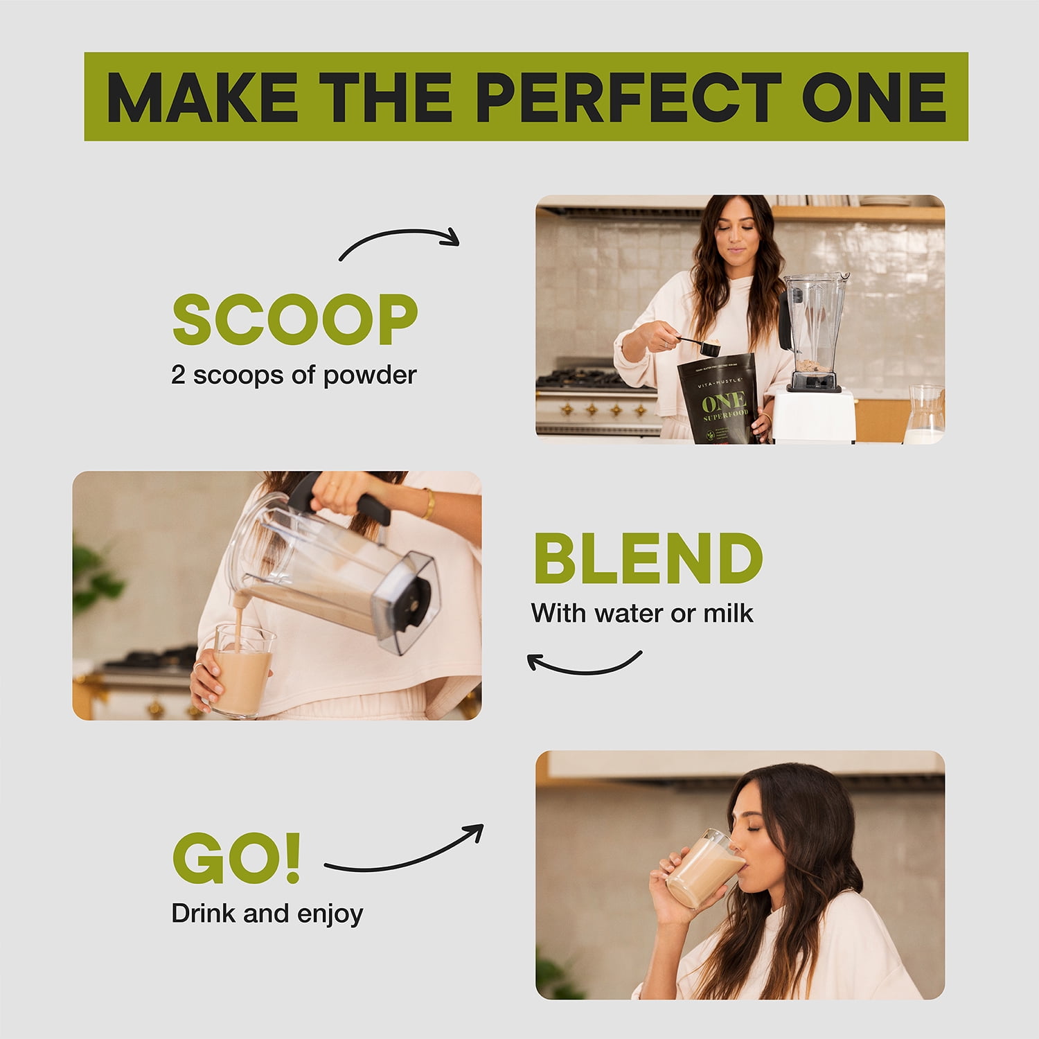 Superfood Protein + Greens, All-in-One Nutrition Shake with 20g Plant Protein, Chocolate, 10 Servings