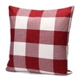 thumbnail image 2 of 18x18 inch Retro Style Plaid Decorative Throw Pillow Case Cushion Cover Pillowslip Protector Bedroom Couch Sofa Bed Patio Chair Home Car Decor, 2 of 5