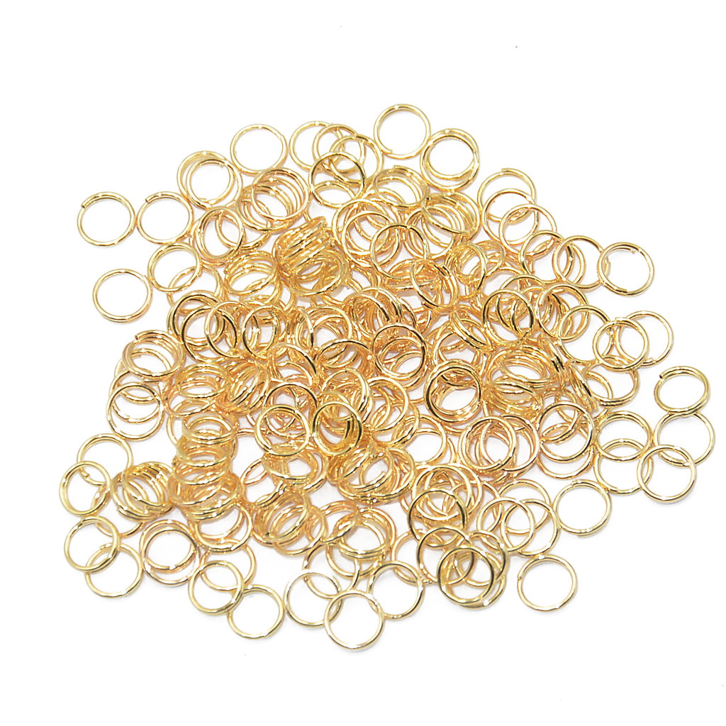 200 Mini Round Steel Metal Split Ring Keyring Key Chain Jewelry Findings 6mm 