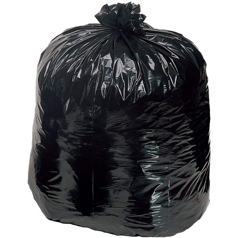 20-30 Gallon Black Drawstring Trash Bags - 1.2 Mil
