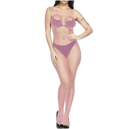 PuPy Black Lingerie for Women Lingerie Stockings Thigh Highs Black Lingerie Bodysuit for Women One Piece Lingerie Mesh Babydoll One Piece Lingerie for Women Shapewear Clearance Deals