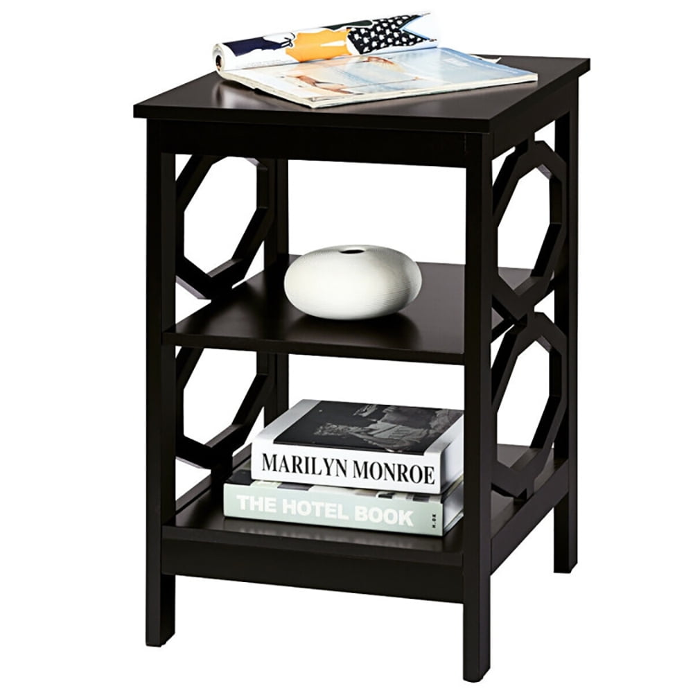 Finihen Side End Table, 3-tier Nightstand Sofa Side End Accent Table, Bed Side Tables, for Living Room, Bedroom, Coffee Finihen Side End Table, 3-tier Nightstand Sofa Side End Accent Table, Bed Side Tables, for Living Room, Bedroom, Coffee