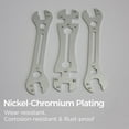 thumbnail image 2 of 3 PCS Universal Thin Hub Cone Wrench Set, Cr-V Steel + Ni-Cr Plating Super Hard Bicycle Wheel Hub Axle Nut Install Remover, 0.1in/2.5mm Ultra-thin 13-20mm Wrench Set for Home Bike Car Repair, 2 of 6