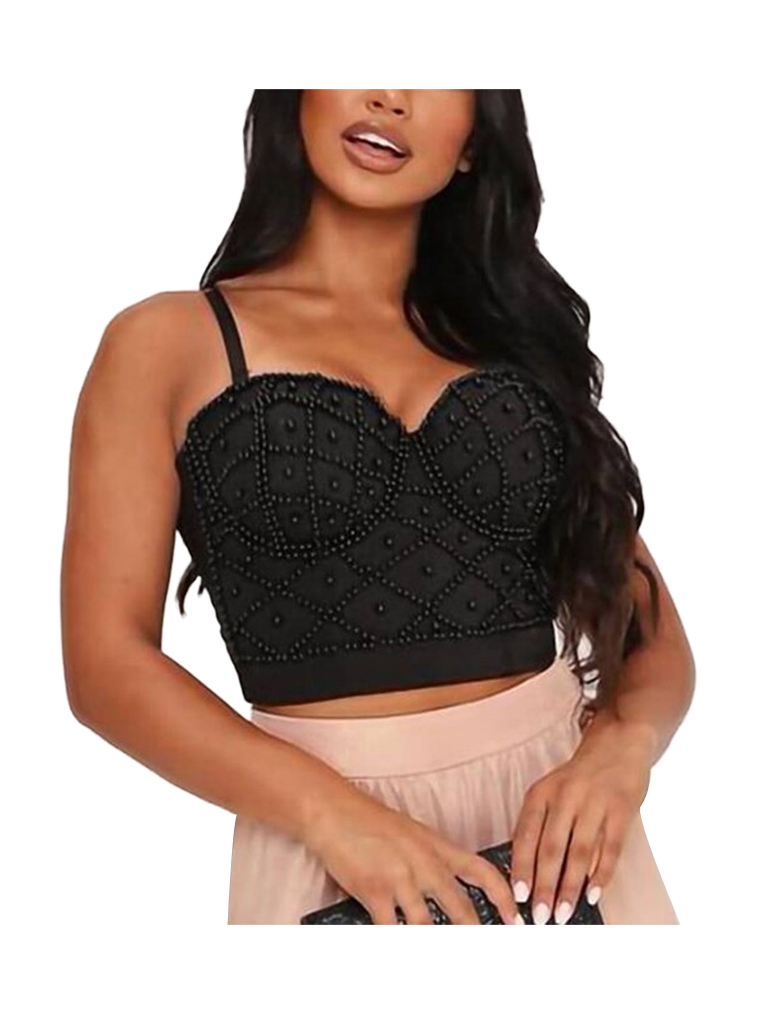 Intimates & Sleepwear  Black Lace Corset Bustier Topdetachable