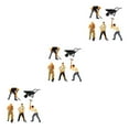 thumbnail image 4 of Decodeary Authentic 1/64 Painted Figurines for DIY Projects Sand Table Layout Collectible Miniatures 1:64 3Set, 4 of 6
