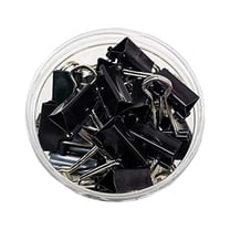 CCOCC Binder Clips Paper Clamps Assorted Sizes 40 Count (Black),Binder Clips,Can Meet Most of The Daily Needs