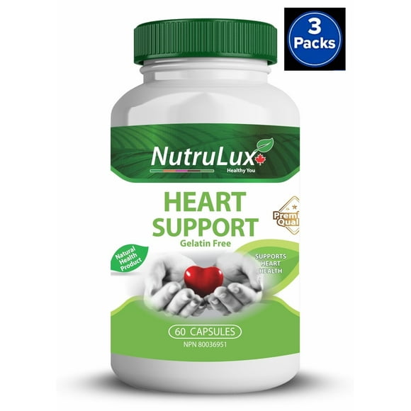 Heart Support ( 160 mg Hawthorn ) Halal Gelatin Free Capsules(Pack of 3)