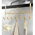 thumbnail image 7 of Bexikou 7-Hook Over The Door Hanger, White Metal Towel Coat Hook, Decorative Wall Hook for Bag/Robe/Bathroom/Bedroom, 7 of 7
