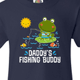 thumbnail image 4 of Inktastic Daddys Fishing Buddy Cute Frog Youth T-Shirt, 4 of 5