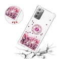 thumbnail image 5 of Funda para Samsung Galaxy Note 20 5G con Brillo Líquido Flotante, Purpurina, Parachoques y Anillo Giratorio Soporte, 5 of 5