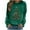 Army Green, variant on Womens Long Sleeve Crewneck Tops Christmas Printed Thin Lightweight Sweatshirt Loose Fit Holiday Xmas Pullovers (XL, White 04)