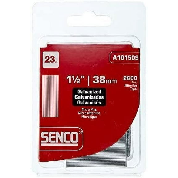 Senco Micropin Headless Pin Nails - 23 Gauge, Electro Galvanized - 1-1/2 Inch
