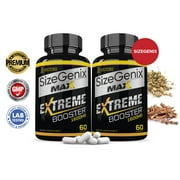 (2 Pack) Sizegenix Max Mens Health Supplement 1600mg 120 Capsules