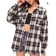 thumbnail image 4 of Jumpingount Blusa de poliéster para mujer con estilo a cuadros de manga larga con cuello vuelto Casual de moda para chicas camisa de mujer ropa Prendas para la parte del cuerpo L Jumpingount AP016631-04, 4 of 6