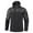 B-Black, variant on UVEASISHA Rain Jacket for Men Windproof Waterproof Raincoat Fleece Lined Hooded Rain Jackets Outdoor Softshell Windbreaker Color Block Travel Jacket with Zipper Pockets 50% Percent off A-Gray XXXL