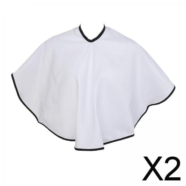 2x Capa de Peluquero para Salón, Capa para Teñir El Cabello, Capa Corta de Maquillaje, Capa de Corte de Pelo para Color de Cabello, Salón de Belleza, 2 piezas