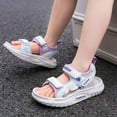 thumbnail image 5 of BYHONG Girls Sandals for Daily Casual Outdoor Wear Durable Design for Comfort and Style Ideal Summer Footwear for Young Girls Affordable Kids’ Sandals All-Day Comfort Purple 3, 5 of 9