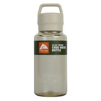 Ozark Trail 32 oz Tritan Plastic Water Bottle, Chug Lid, BPA-Free, Durable, Cream