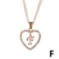 thumbnail image 4 of Gold Love Heart Initial Necklaces for Women 26 Letter A -Z Cubic Zirconia Pendant Necklace Clavicle Chain Choker Jewelry Gift, 4 of 4