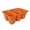 Orange, variant on Reusable Seed Starting Trays for Flowers Vegetables Herbs – 6 Cells Nursery Planting Tray Set with Drainage Holes