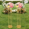 thumbnail image 2 of 6PCS Gold Wedding Flower Stands Anniversary Party Decorative Flower Stand Table Centerpieces Decor, 2 of 18