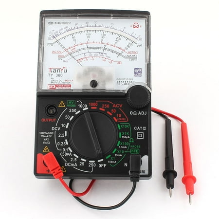 TY 360 Ohm Ampere Volt Diode Measuring Analog Electrical Meter ...