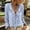Light Blue, variant on Womens Polka Dot Top Lace Up 3/4 Sleeve V Neck Blouses Flowy Ruffle Trim Boho Tops For Women Summer Elegant Casual Shirts