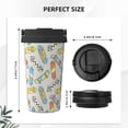 thumbnail image 3 of Honeii Skateboard Print Travel Coffee Mug Insulated Coffee Cup with Leakproof Lid, Coffee Tumbler, Reusable Coffee Cups with Seal Lid, 3 of 8