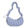 Bolso bandolera para mujer, bolso de mano informal plisado con nube para mujer, bolso de mano sencillo para chicas
