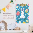thumbnail image 4 of FORMRS Acrylic Clipboard with Low Profile Clip Standard A4 Letter Size, 12.5" x 9", Blue Easter Bunny, 4 of 8