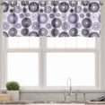 thumbnail image 3 of Ambesonne Purple Black Valance & Curtain, Mandala, 55"x24", Violet Black White, 3 of 6
