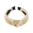 thumbnail image 5 of Unique Bargains 1 Pc Headband Yarn-edge Knotted Hair Accessories for Women Cream Color, 5 of 5