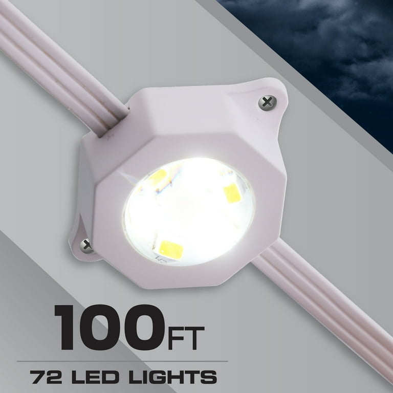 Monster Smart Permanent Outdoor Lights, 100ft, 72 LED RGBIC+