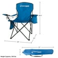 thumbnail image 2 of Wakeman 300lb Capacity Camping Chair with Cupholder and Cooler, Blue, 2 of 8