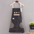 thumbnail image 1 of Cute Fashion Adjustable Antifouling With Pocket Waterproof Cleaning Tool Pinafore Apron Household BLACK, 1 of 1