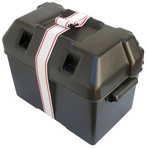 Marine Plastic Battery Box for Boat, Rv, Caravan, with Hold Down Strap 27 Series