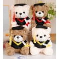 thumbnail image 5 of Graduation Bear Plush Stuffed Animal Plush Toy Graduation Gift - White Bear with Red Tassel, 9" tall, 1 count, 5 of 6