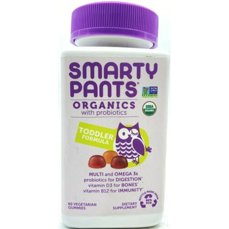 SMARTY PANTS Organics Gummy Toddler Multivitamin 60 Gummies