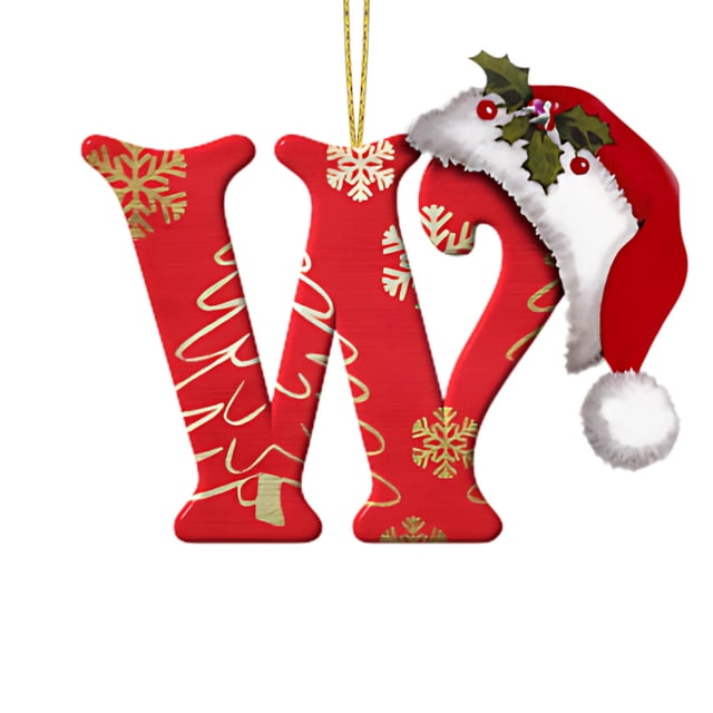 Christmas Tree Decorations,26 Letters Christmas Tree Decoration Pendant Christmas Tree Ornaments Personalized Diy Christmas Ornaments Christmas Decoration Xmas Tree Hanging Decor